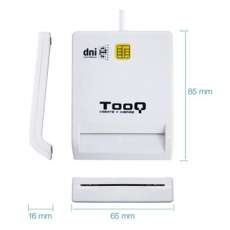 Tooq Lector de DNIe USB - Blanco Tooq Lector de DNIe USB - Blanco